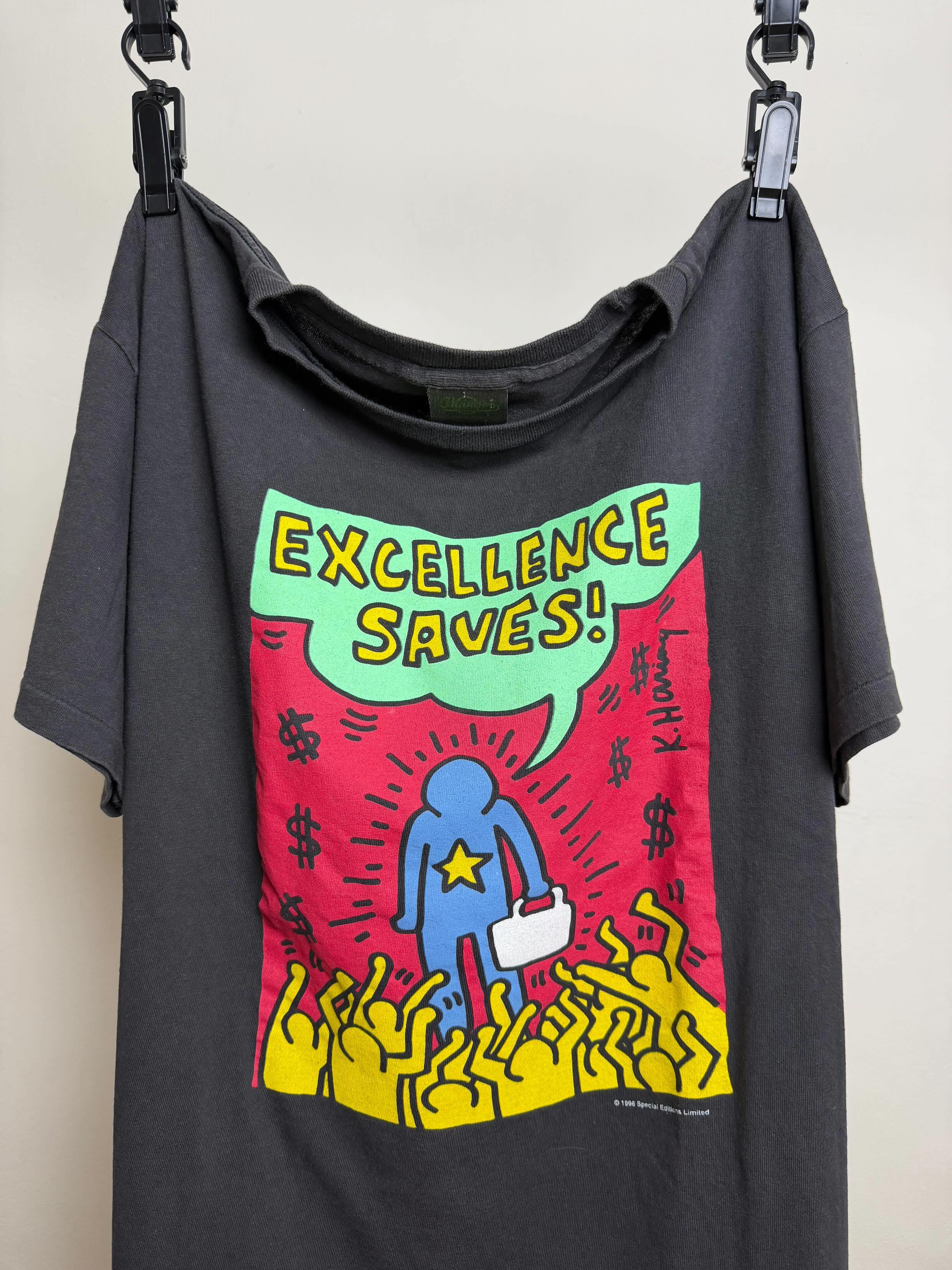 1996 Keith Haring 'Excellence Saves'