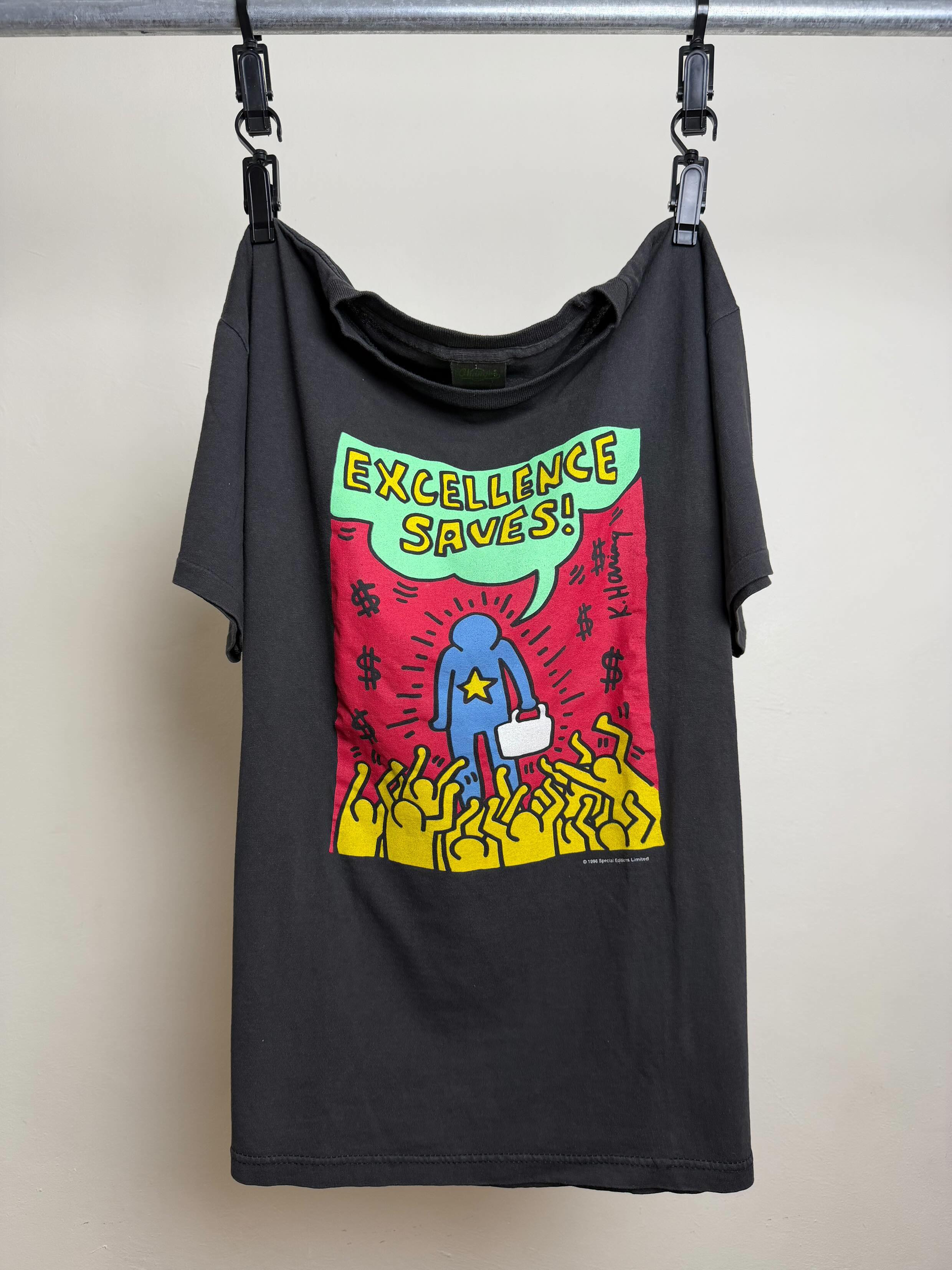 1996 Keith Haring 'Excellence Saves'