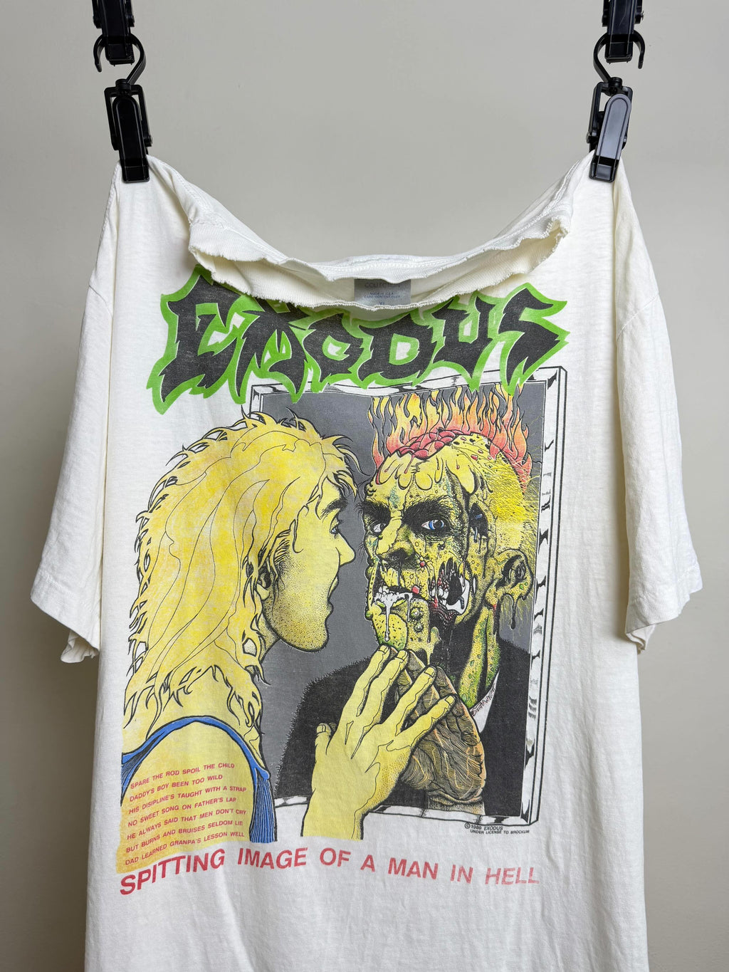 1989 Exodus 'Spitting Image of a Man in Hell'