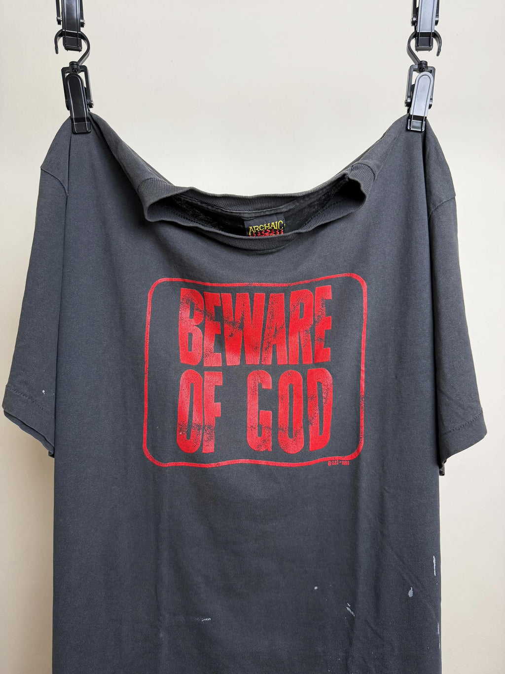 1990's Archaic Smile 'Beware Of God'