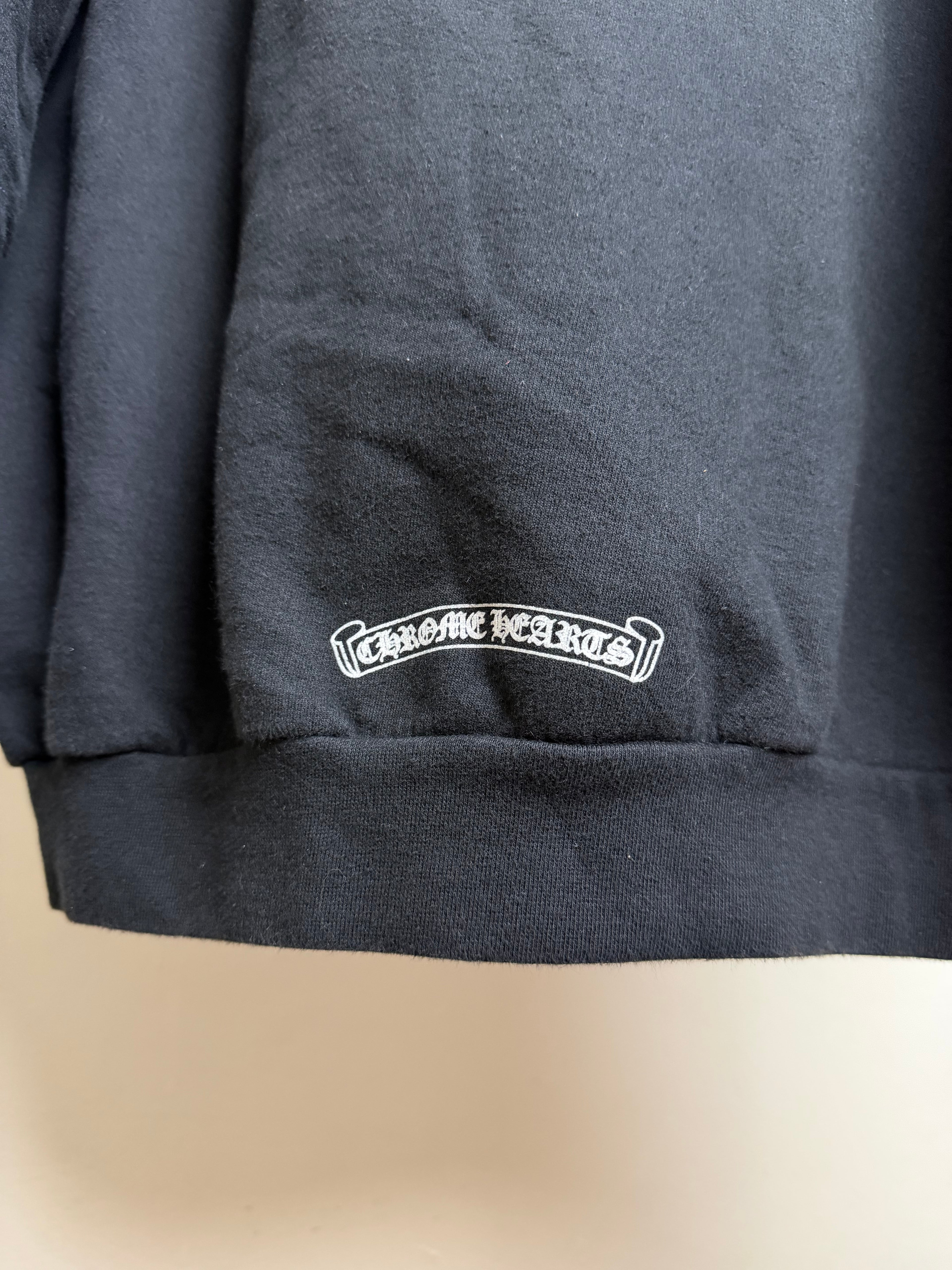 Chrome Hearts Horse Shoe Logo Floral Hoodie