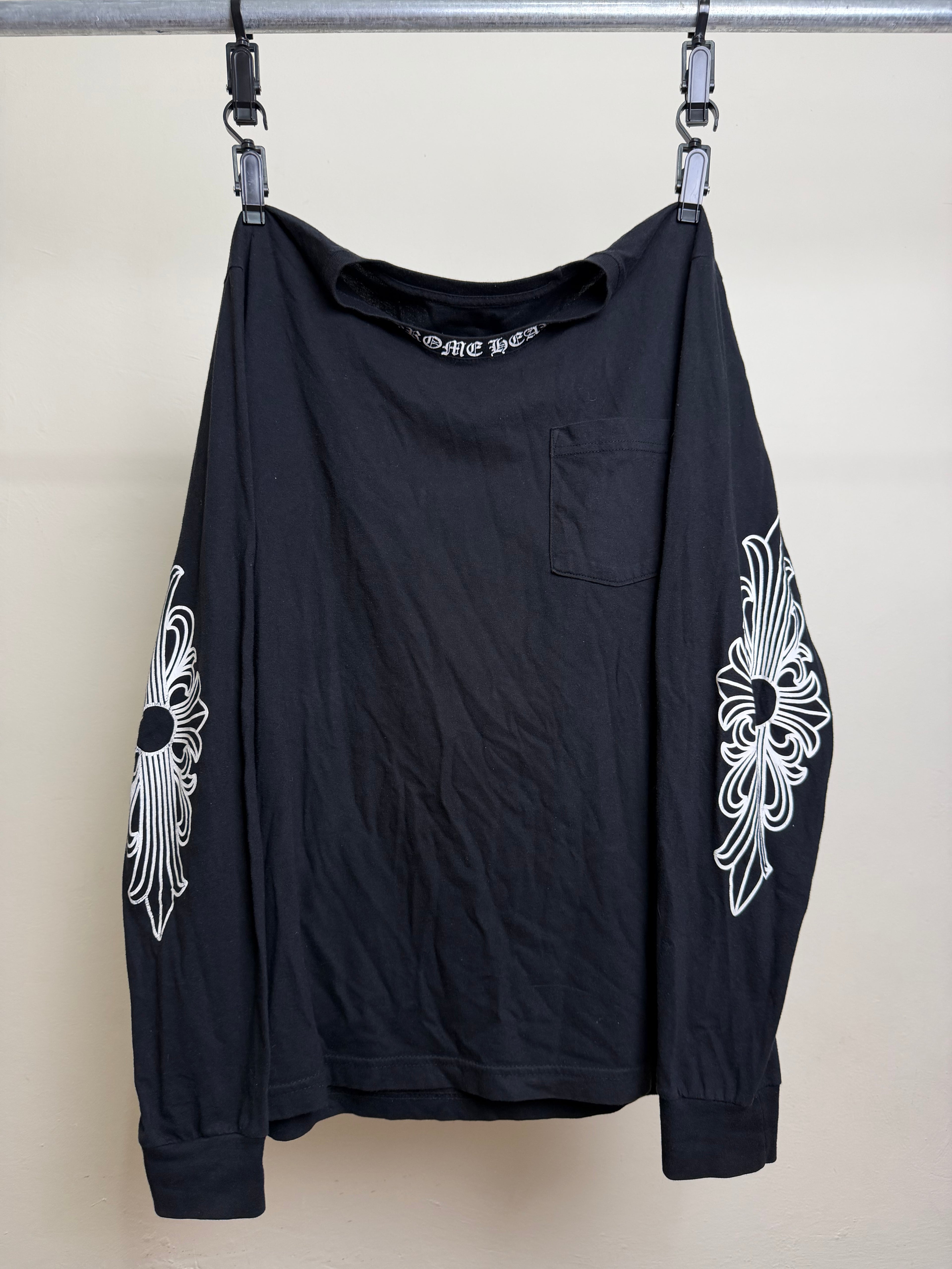 Chrome Hearts Collar Logo Floral Long-sleeves