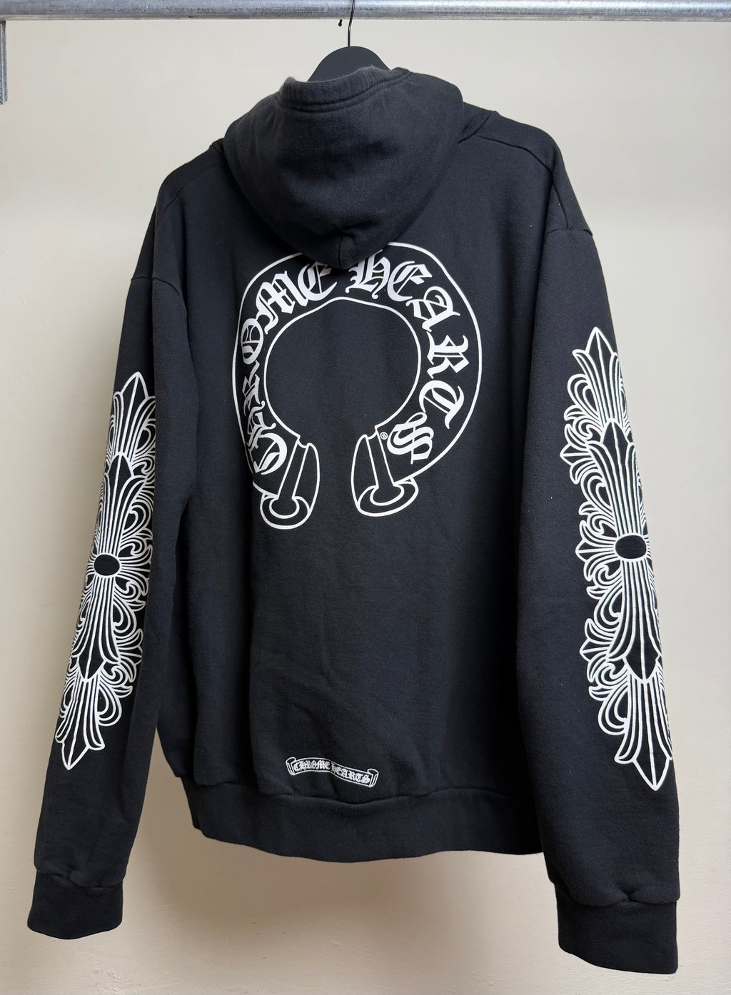 Chrome Hearts Horse Shoe Logo Floral Hoodie